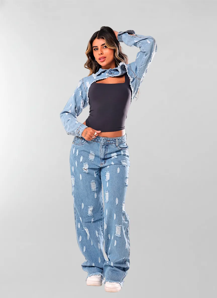 Calça Jeans Destroyed